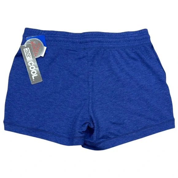 Women’s 32 Degrees Large 12 14 Shorts Fleece Heather Blue Drawstring PullOn NWT - Picture 4 of 8